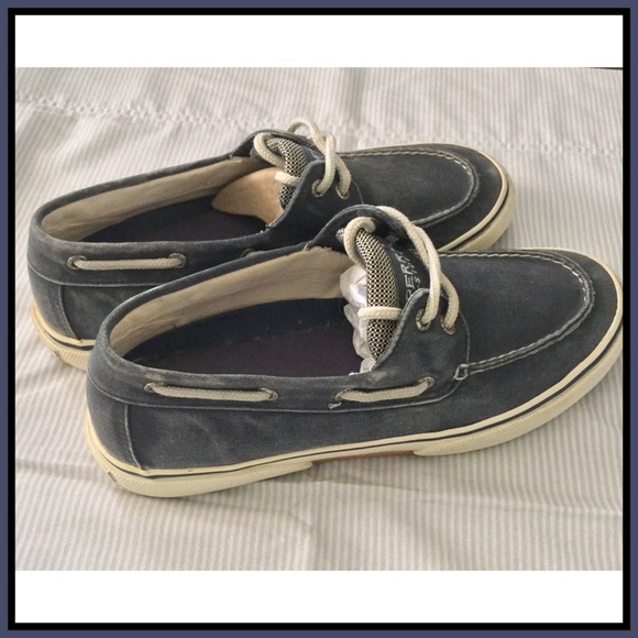 Sperry Halyard canvas boat deck shoes 8.5 sneakers - Picture 5 of 8